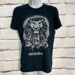 Disney The Lion King The Broadway Musical T- Shirt SZ Small Black Silver Cotton